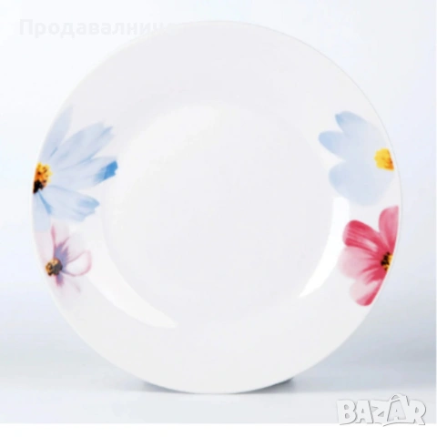 Комплект чинии 24 части с нежни цветя – Свежест и стил за всяка трапеза, снимка 6 - Сервизи - 54226678