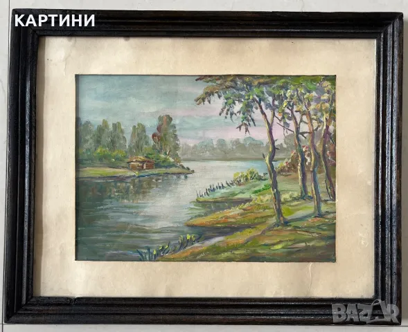 Стара майсторска картина - Пейзаж, снимка 1