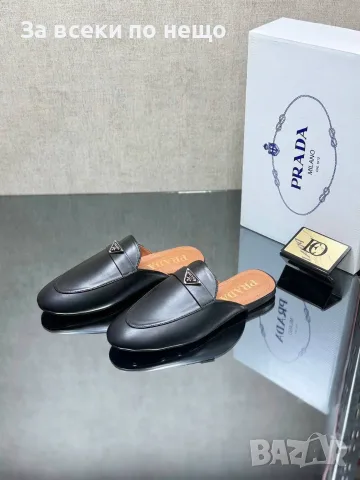 Prada Дамски Затворени Бвжови Чехли Прада - Различни Цветове Код SEM-335, снимка 4 - Чехли - 55787657