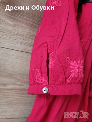 Разкроена рокля памучна материя , снимка 11 - Рокли - 54091894