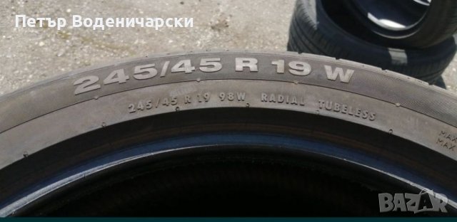 Гуми с ДОТ 2022 година и размер 245 45 19 Континентал Continental 4 броя  Не са нови  Нов внос  Цена, снимка 5 - Гуми и джанти - 40240913