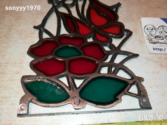 ВИТРАЖ ОТ ФРАНЦИЯ 16Х11СМ 1112211801, снимка 13 - Антикварни и старинни предмети - 35106850