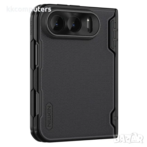 Калъф NILLKIN Super Frosted Shield Fold за iPhone Duo Магнитен Матов PC с Алуминиева Рамка за Камера