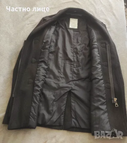 Мъжко късо зимно палто SPRINGFIELD 100% вълна, снимка 3 - Палта - 49252330