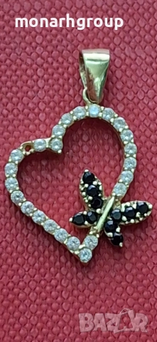 Златна висулка /липсва едно камъче/