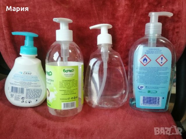 Празни флакони с Дозатор със заключващ се механизъм за дезинфектант, гелове, шампоани-8 броя, снимка 15 - Препарати за почистване - 28456572