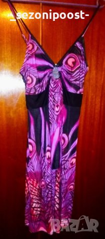 👠Дамска нова красива лятна рокля за повод в циклама и черно-М,Л,ХЛ👠👠👠, снимка 3 - Рокли - 39470802