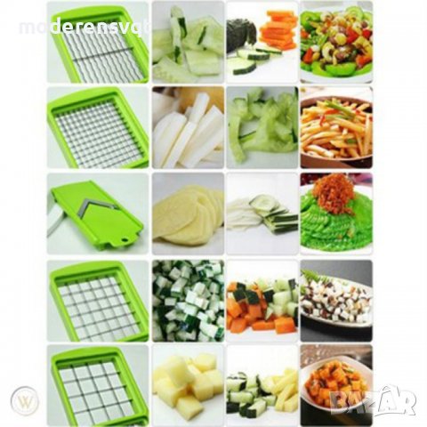 кухненско ренде 11 части - Nicer Dicer Plus, снимка 4 - Прибори за хранене, готвене и сервиране - 38642229