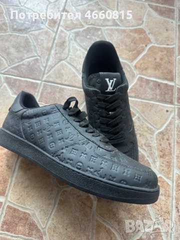 Нови мъжки обувки Louis Vuitton – черен цвят, размер 45