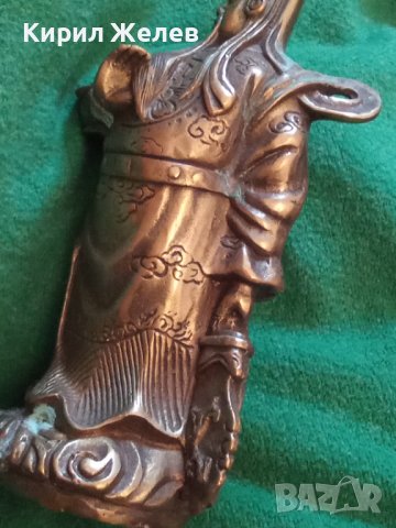 Стара бронзова фигурка голяма  33954, снимка 7 - Колекции - 38815608