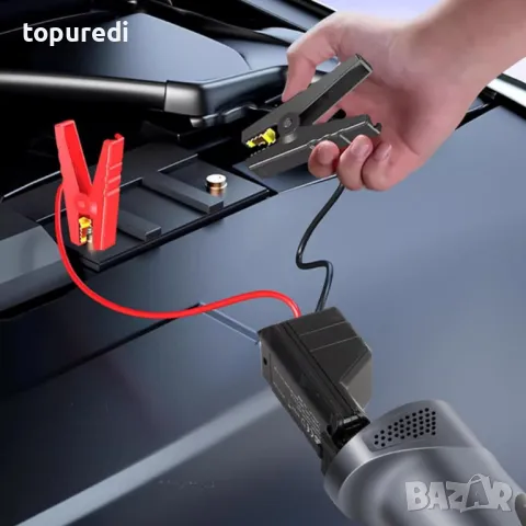 4В1 ПРЕНОСИМ КОМПРЕСОР С JUMP STARTER, ДИСПЛЕЙ, снимка 2 - Вулканизатор, баланс на гуми - 49002323