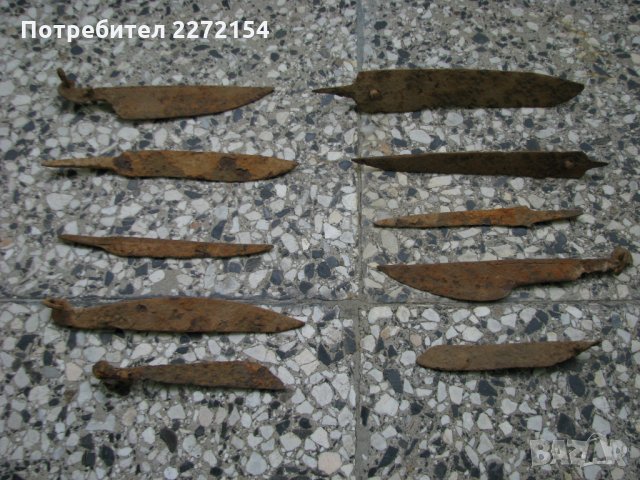 Нож острие сойка-10 бр лот, снимка 1 - Антикварни и старинни предмети - 35285746