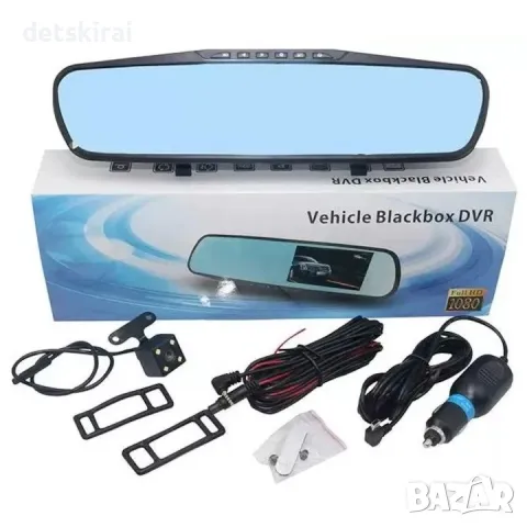 Видеорегистратор огледало и камера за паркиране в едно, снимка 2 - HD камери - 48988369