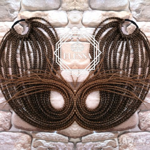 Екзотична Опашка за Коса с Афро Плитки в Цвят Омбре КОД Е33, снимка 3 - Аксесоари за коса - 30178487