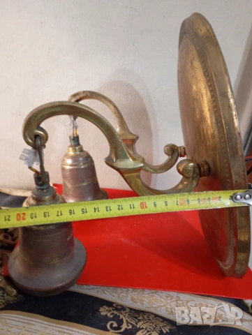 масивен бронзов аплик за стена арт деко, снимка 5 - Лампи за стена - 29237398