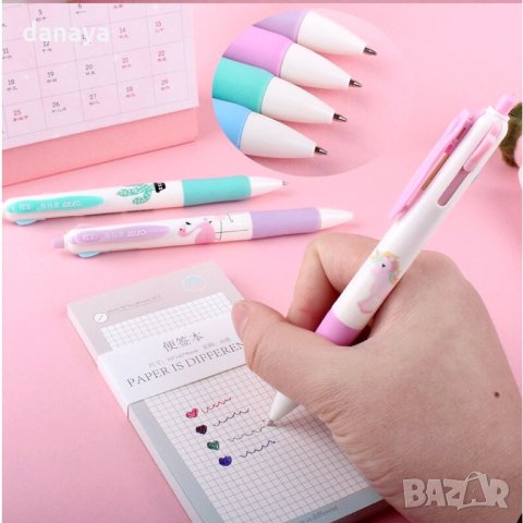 1583 Химикал с цветен принт 4 цвята в 1