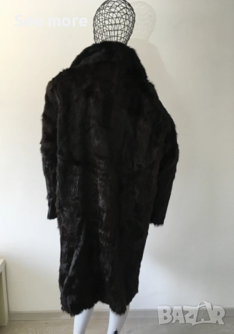 Палто с естествен косъм норка произведено в Mongolia, снимка 4 - Палта, манта - 52551326