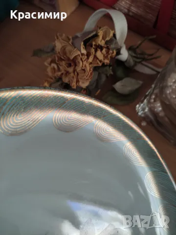ЧИНИЯ MPK BAVARIA Елегантен дизайн с богата златна орнаментика, снимка 3 - Чинии - 48010318