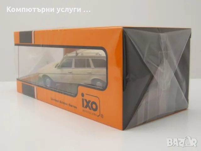 Mercedes-Benz 200 T S123 Kombi Taxi такси 1979 - мащаб 1:43 на IXO моделът е нов в PVC дисплей-кейс, снимка 9 - Колекции - 56080542