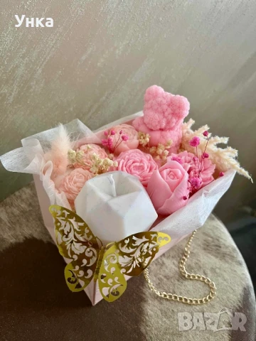 Кошничка с ароматизирани восъчни фигури, снимка 2 - Декорация за дома - 51404721