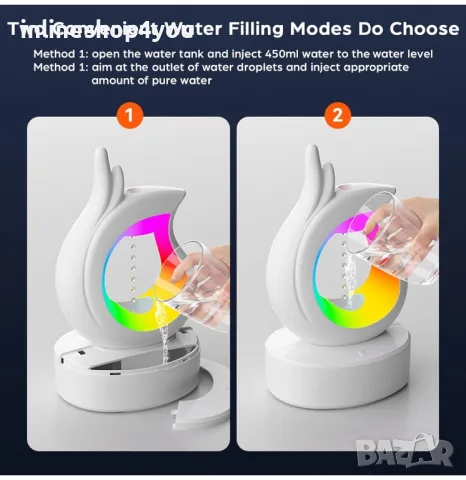 Преносим Bluetooth високоговорител Антигравитационен овлажнител за въздух, снимка 2 - Овлажнители и пречистватели за въздух - 48049597