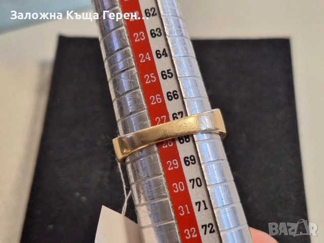 Мъжки златен пръстен 6,64гр. Промоция: 75€/грам., снимка 4 - Пръстени - 51591116