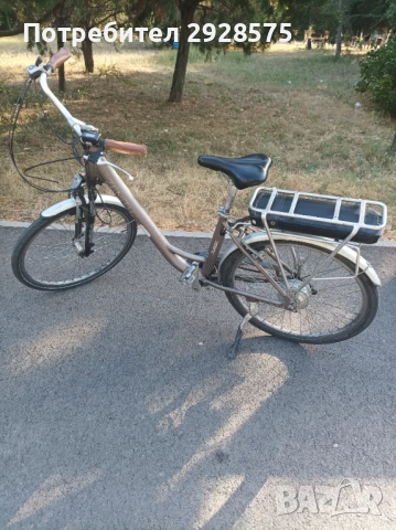 Продавам алуминиев електрически велосипед 26 цола 