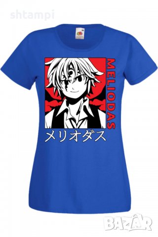 Дамска тениска The Seven Deadly Sins Meliodas 04,Анимация,игра,Празник,Повод., снимка 4 - Тениски - 38074785
