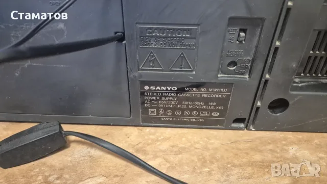 Радиокасетофон SANYO MW211LU, снимка 6 - Радиокасетофони, транзистори - 55779547