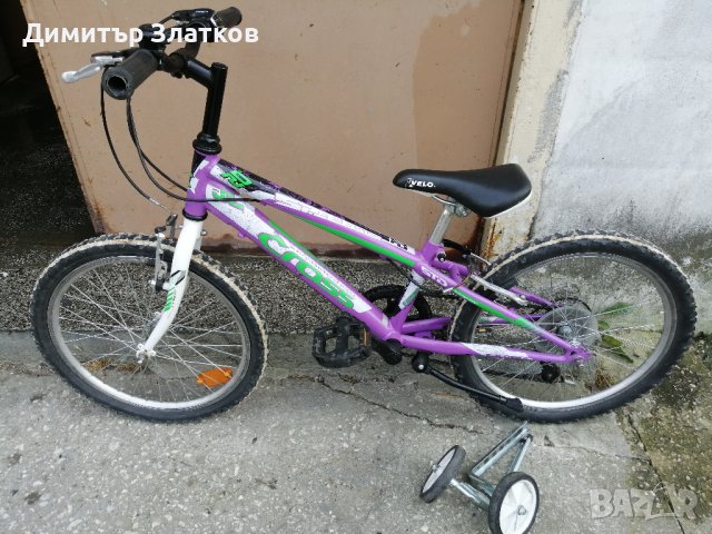 Детски велосипед/колело Cross Speedster 20"+ помощни колела, снимка 1 - Велосипеди - 42027986