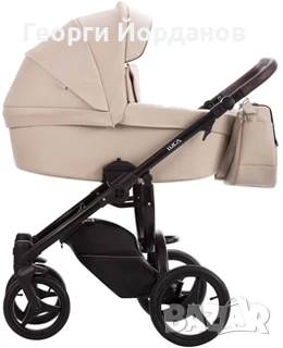 Бебешка количка bebetto luca pro еко кожа, снимка 1