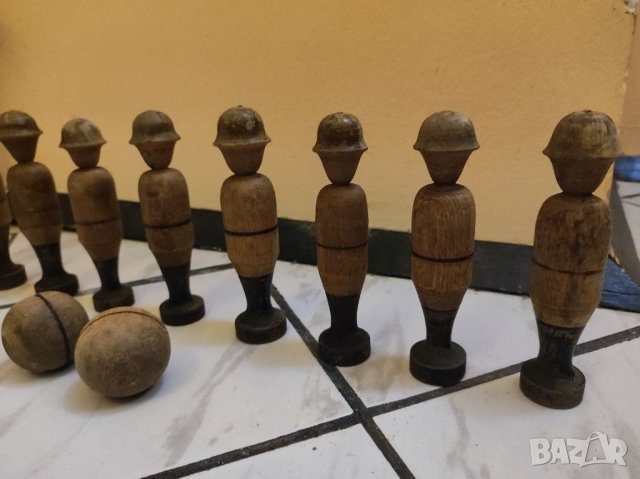 Стара игра с дървени фигури. , снимка 5 - Антикварни и старинни предмети - 34506002