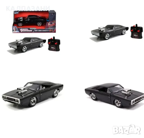 Кола с радио контрол Fast&Furious 1970 Dodge Charger 1:24 Jada Toys 253203019, снимка 2 - Коли, камиони, мотори, писти - 48979052
