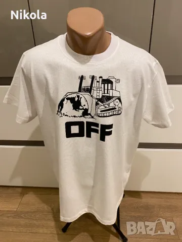 OFF-WHITE™ WORLD CATERPILLA, тениска, размер: S, снимка 3 - Тениски - 48678586