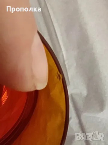 Коледен Сервиз  6 души, звънко, оригинално, червено стъкло , снимка 7 - Чаши - 47720832