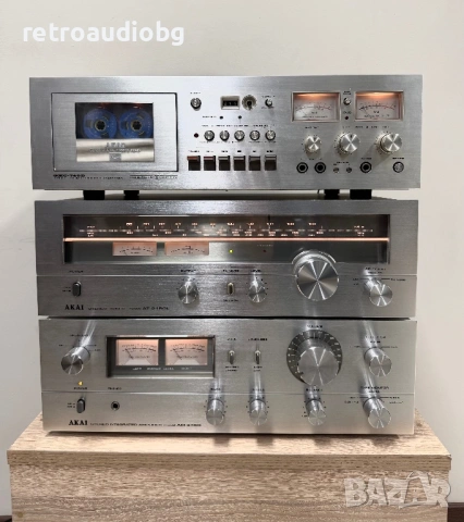 🔊Топ ретро аудио сет - система AKAI AM-2450, AT-2450L, GXC-740D🔊, снимка 2 - Аудиосистеми - 53963795