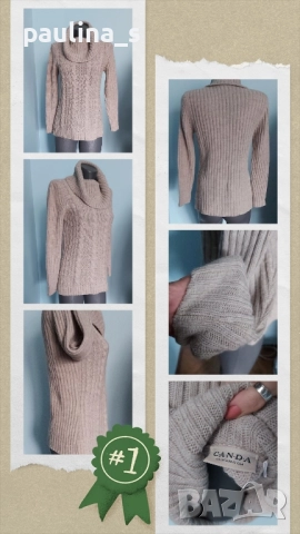 Четири различни броя / Сезонен пуловер "Yana" Плевен, "Soya", "Canda" и "Topshop", снимка 15 - Блузи с дълъг ръкав и пуловери - 47082617