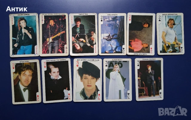 Колекция Стари Карти от Дъвки Rock 'N Bubble Bubblegum 53 Броя / 80- те год., снимка 2 - Колекции - 53301959