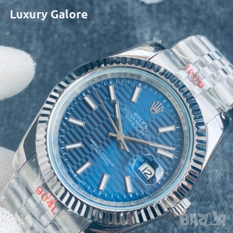 Мъжки часовник Rolex Oyster Perpetual Datejust Blue с автоматичен механизъм, снимка 4 - Мъжки - 37048296