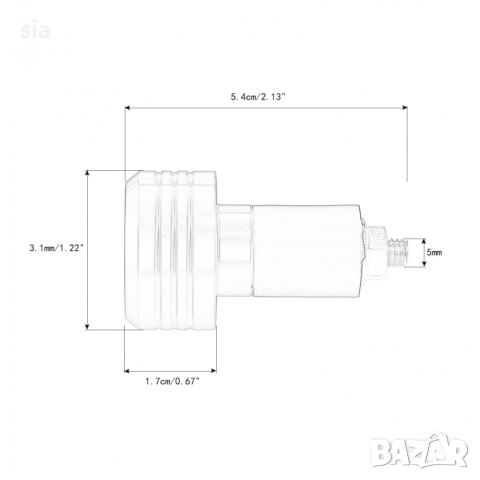 Тапи за кормило на мотопед, Краш тапи, краш бар, мотоциклет или атв, алуминий + гума, 4 цвята, снимка 2 - Аксесоари и консумативи - 44613775