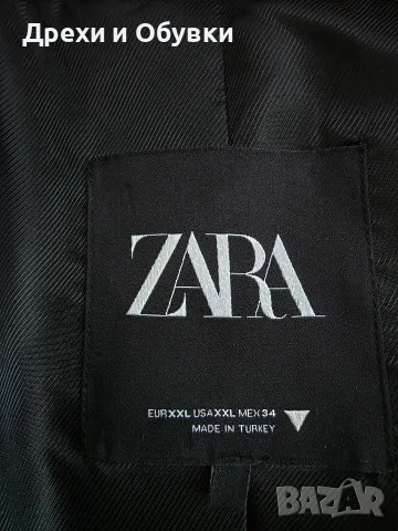 Черен блвйзър сако Zara 2XL, снимка 3 - Сака - 56521741