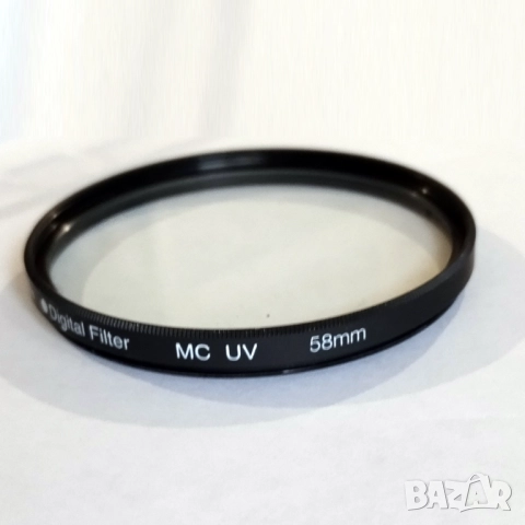 Kenko MC UV filter - Ултравиолетов предпазен филтър за обективи на 58 мм. - Японски, снимка 6 - Обективи и филтри - 52200592