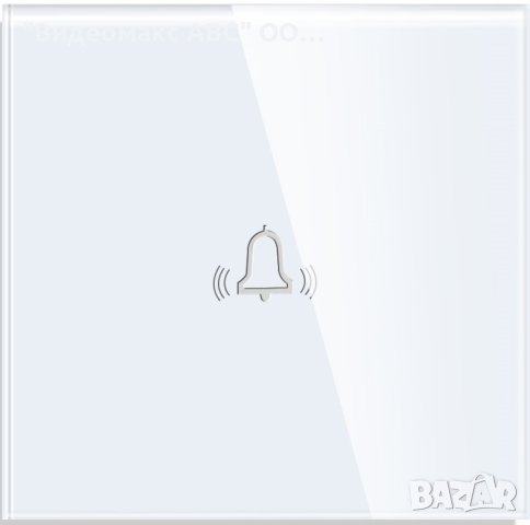 Сензорен бутон за звънец, комплект с кристален панел "LUX-ON" - БЯЛ, СИВ, ЧЕРЕН, снимка 3 - Ключове, контакти, щепсели - 40504501