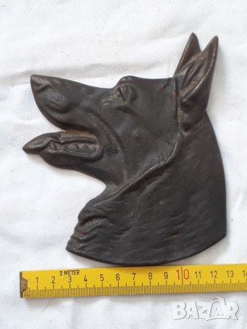 Чугунена отливка на немска овчарка   17/2, снимка 3 - Декорация за дома - 31517151