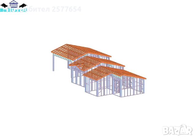 Къща,Бунгало,Преместваема къща,Сглобяеми къщи,Модулни,Жилищни-86,4м², снимка 1