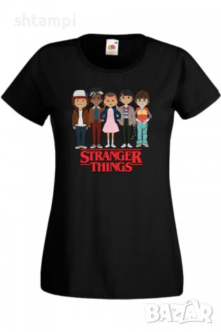Дамска Тениска Stranger Things 3,Филм,Сериал,, снимка 2 - Тениски - 37314638
