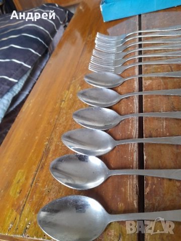Стар комплект Руски вилици и лъжици, снимка 3 - Други ценни предмети - 52226647