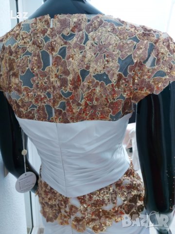 официална рокля за подписване или кръщене с пайети, снимка 3 - Рокли - 36954785