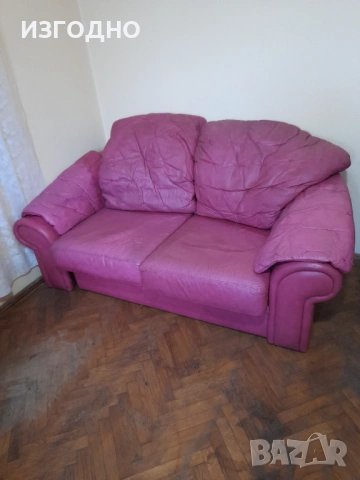 130€ И КОМЕНТАР ОТ ЕСТЕСТВЕНА КОЖА*КОЖЕН ДИВАН ДВОЕН