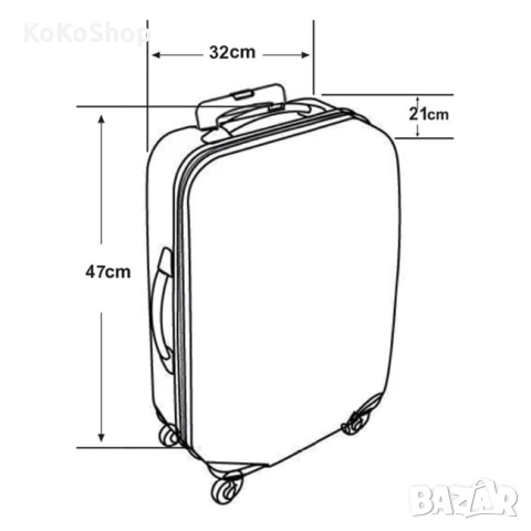 Детски куфар на колелца с еднорог-32x21x47 см. телескопична дръжка, снимка 6 - Куфари - 50771560